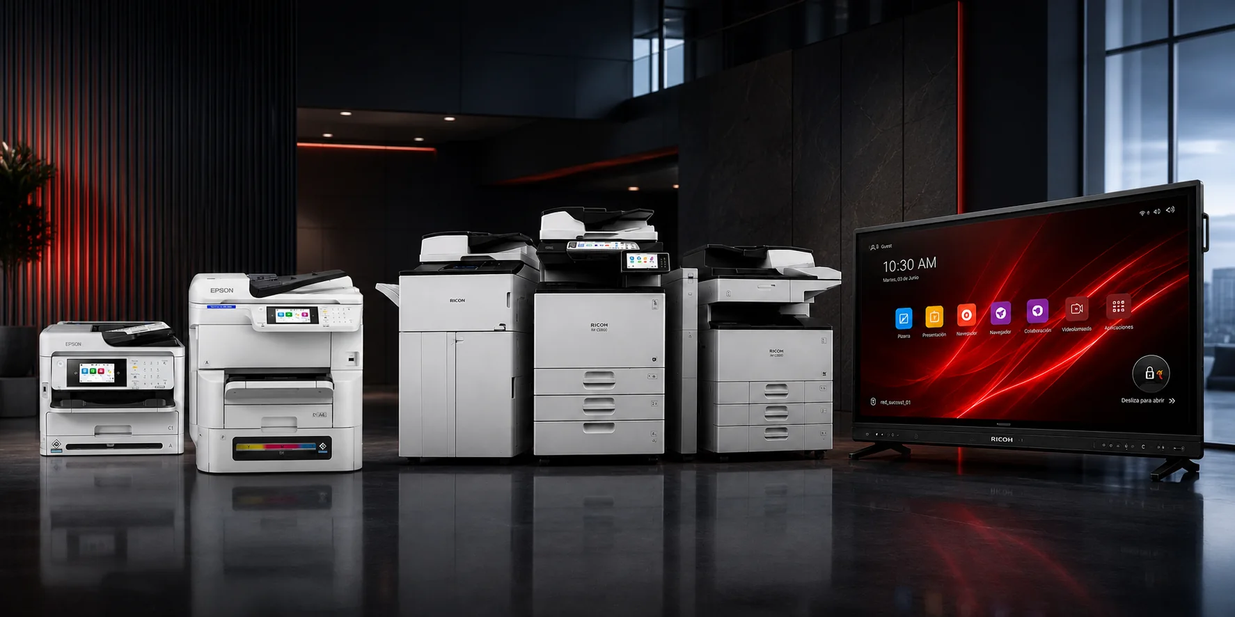 Equipos Ricoh y Epson
